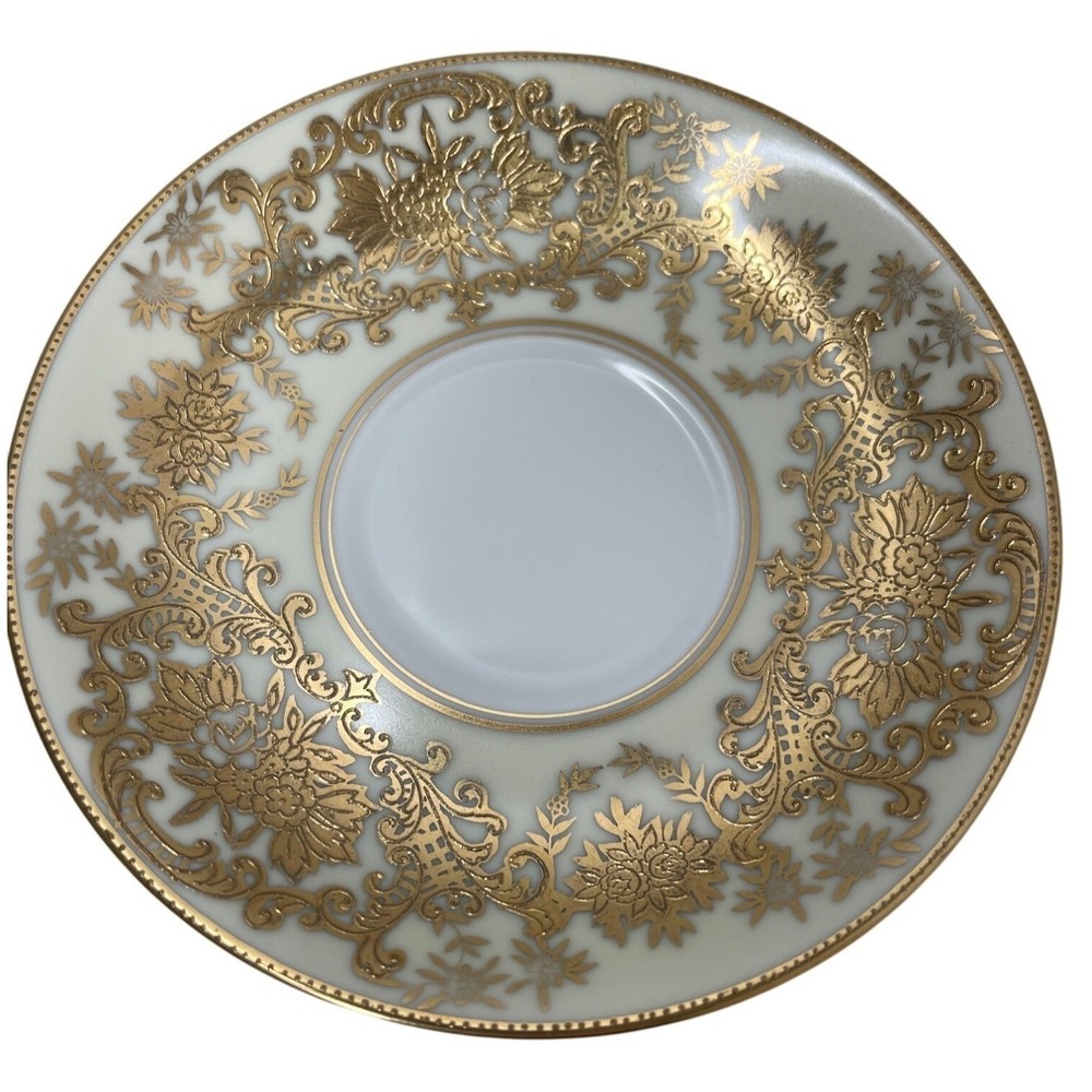 Vintage Wiss China‎ Gold Floral Bread & Butter Plate Made In Japan 6.5" elegant